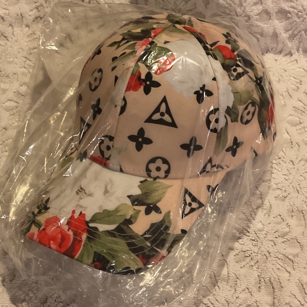 Louis Vuitton Floral Monogram(inspired) Cap - Picture 5 of 5